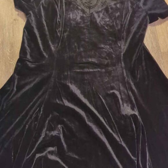 Disturbia cameo high neck flocked mesh insert skater mini dress size 16 new - Picture 3 of 4